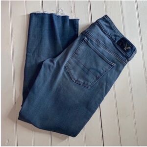 American Eagle Outfitters Blue Ankle Jeans